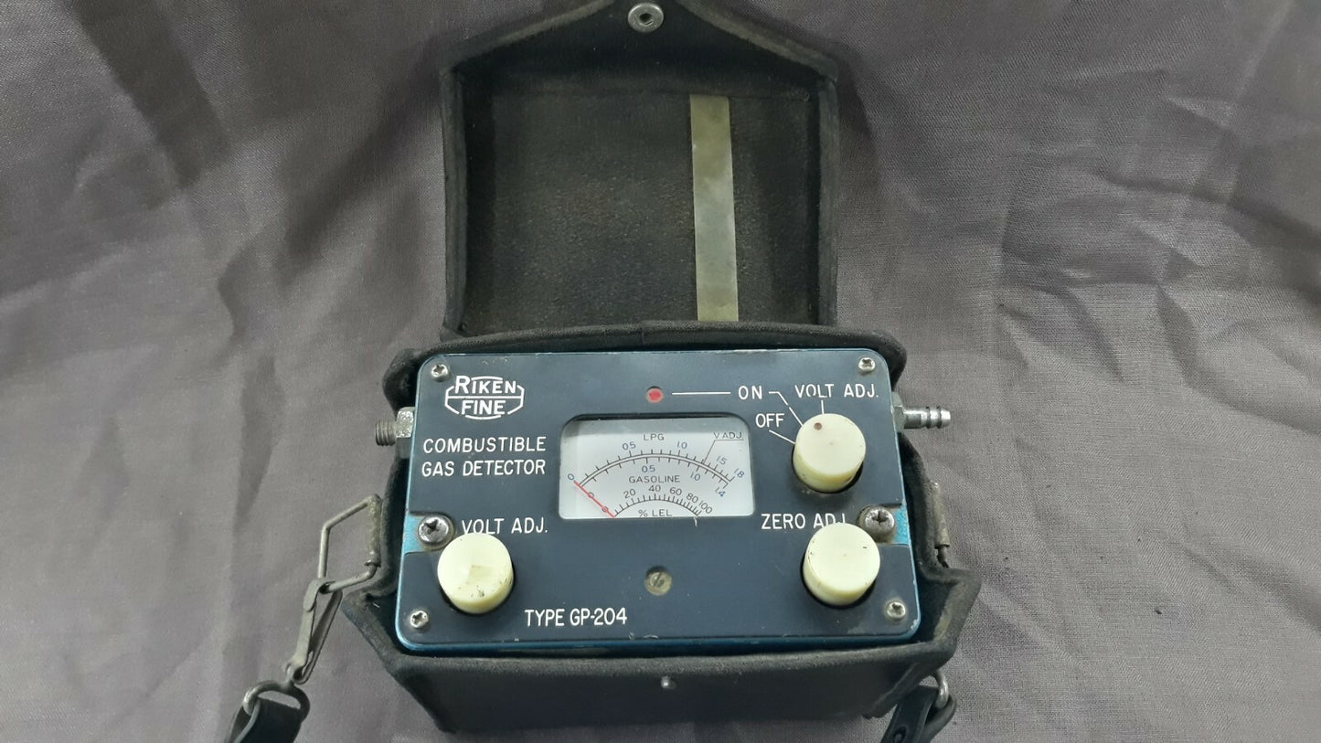 Riken Keiki Fine GP-204 Combustible Gas Detector Laboratory Analysis Gauge