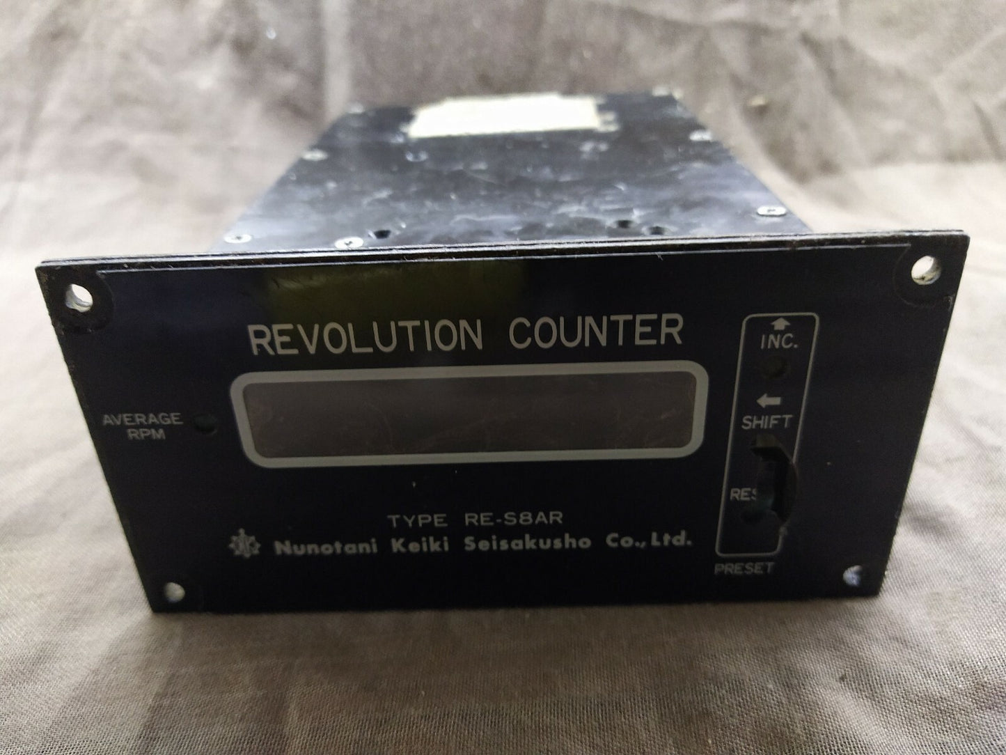 Nunotani Keiki RE-S8AR Electric Propeller Shaft Revolution Indicator