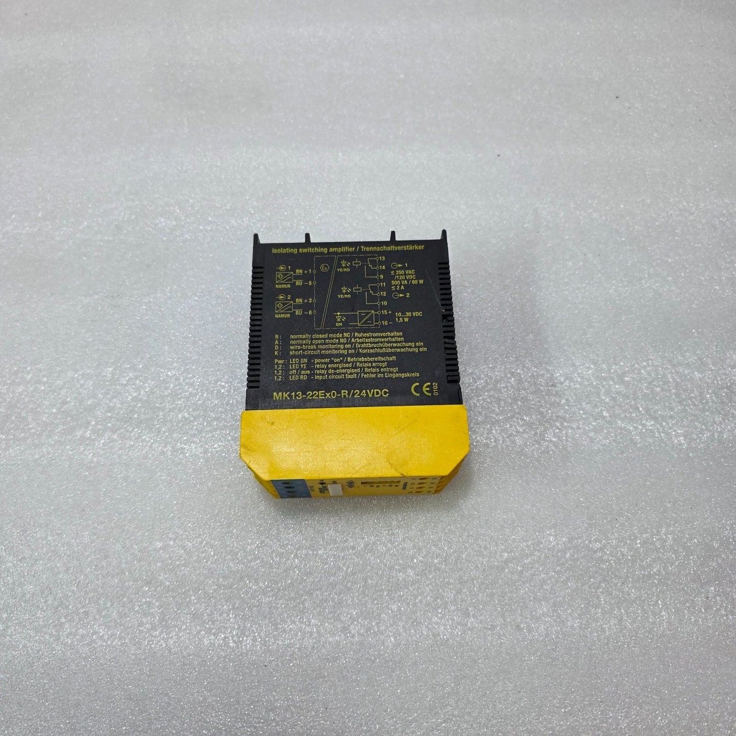 TURCK MK13-22EX0-R ISOLATING SWITCHING AMPLIFIER 24VDC NAMUR INTRINSICALLY SAFE