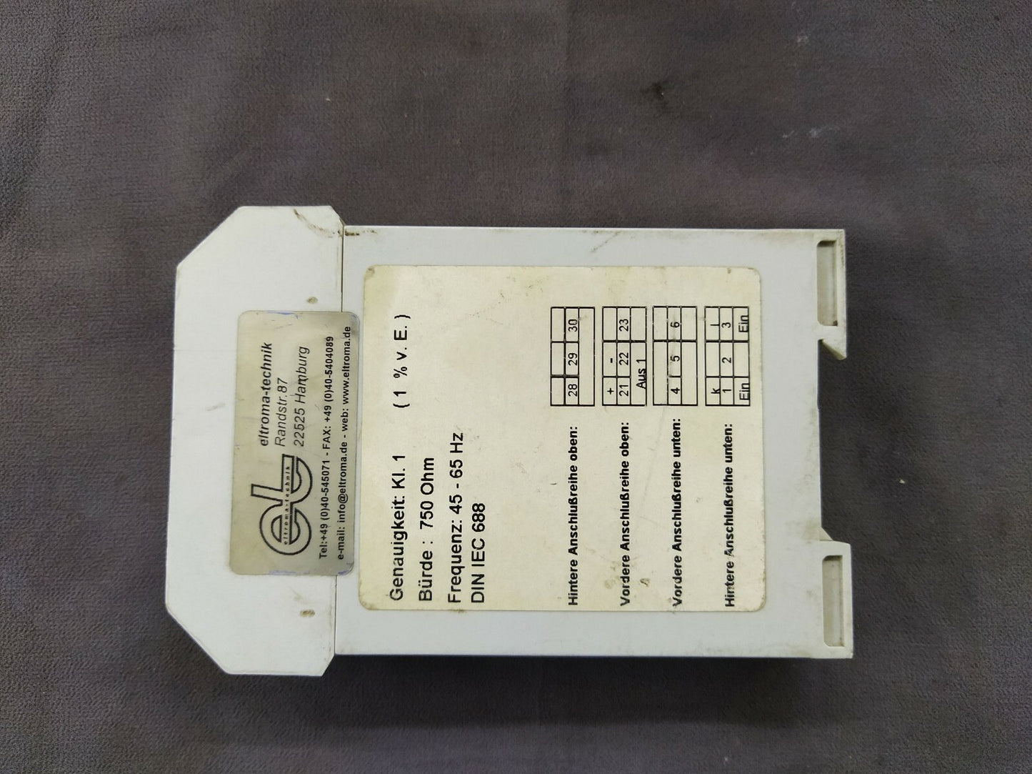 Eltroma MTI-2 1A/0-20mA 02/087875