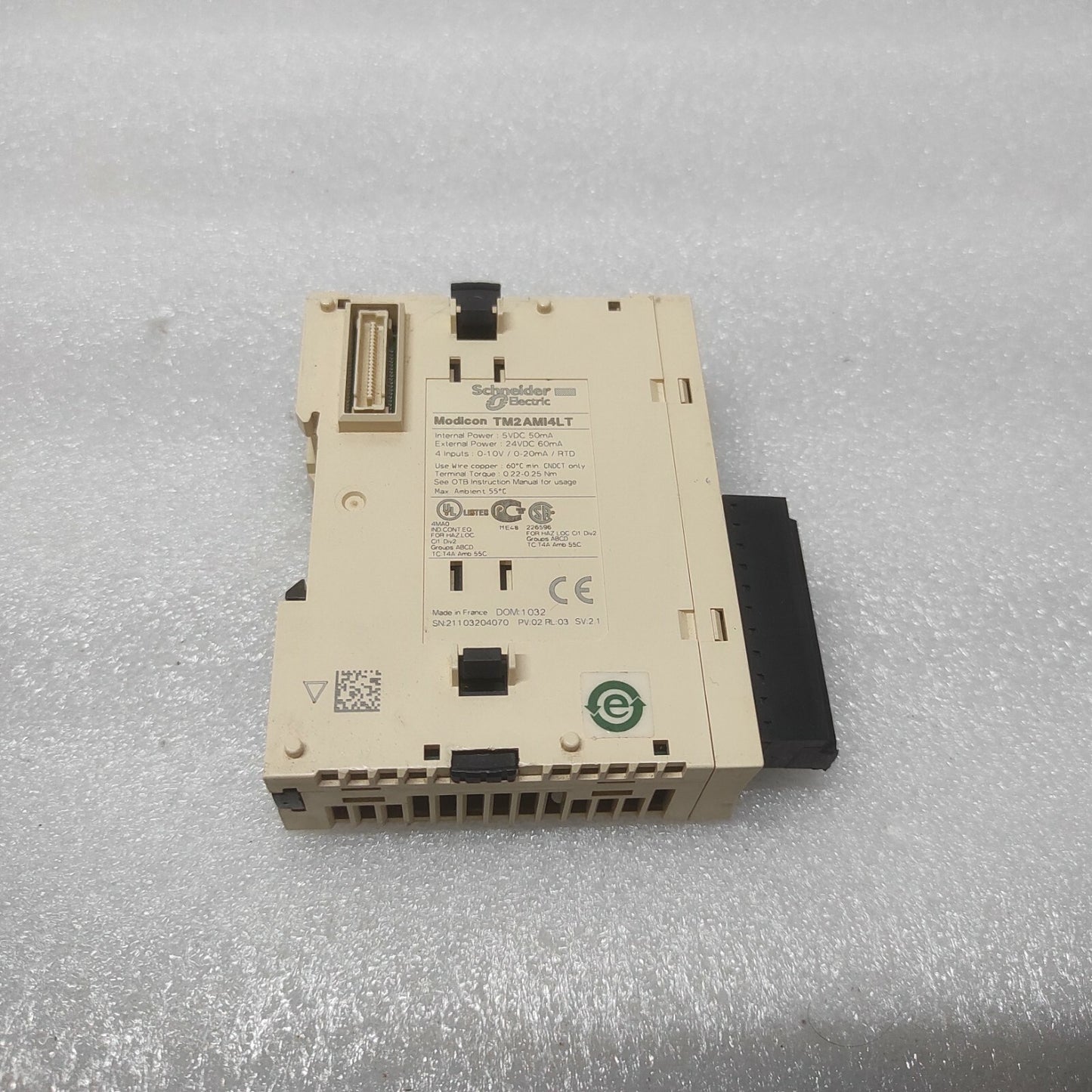 SE MODICON TM2AMI4LT ANALOG INPUT MODULE