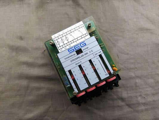 SEG STROMRELAIS IWK 2-3 CURRENT RELAY IWK2-3-1-4-0.8/S 250 VAC IWK2314.08-S