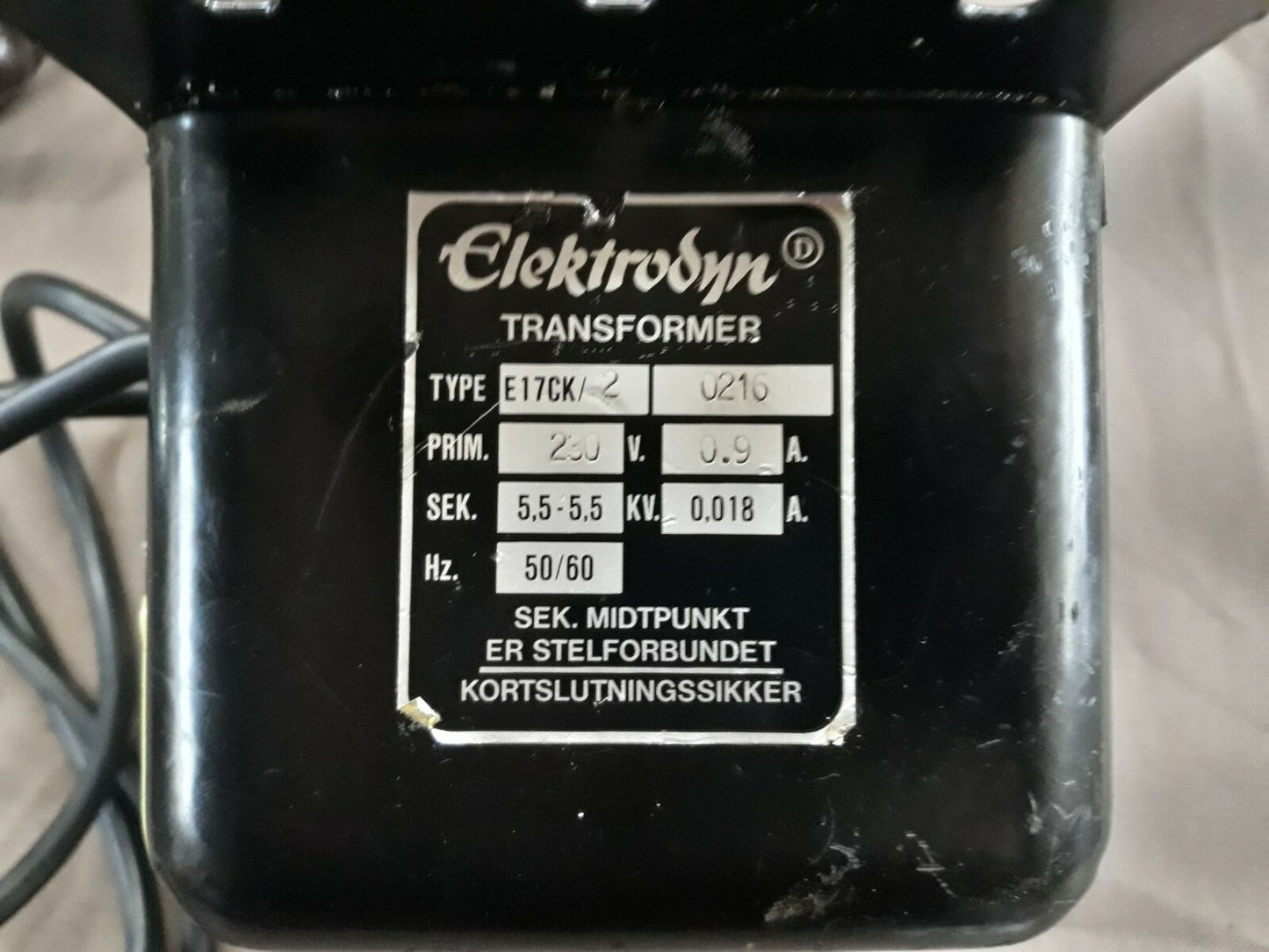 Elektrodyn E17CK/2 Transformer E17CK/2 – 0216 230V