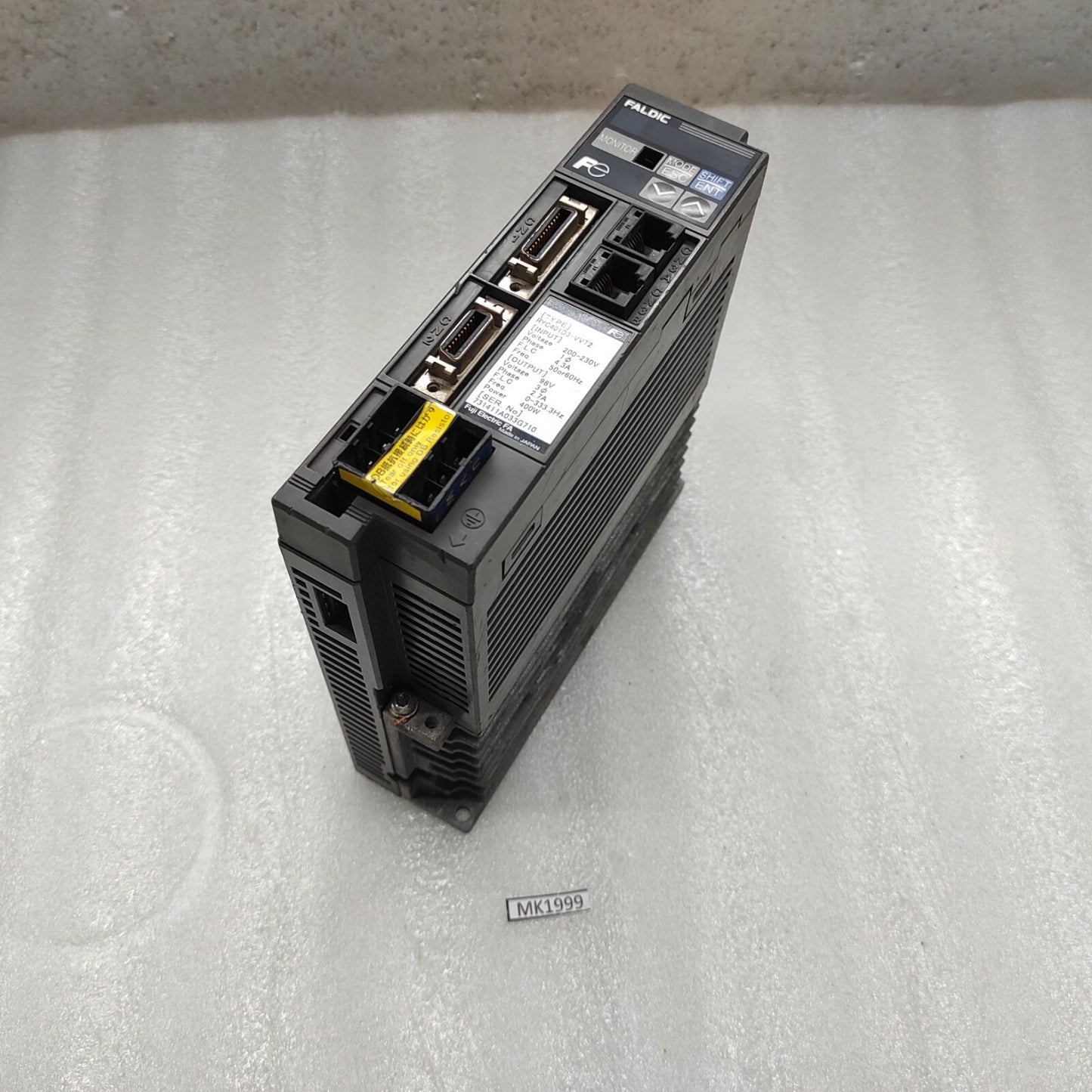 FUJI ELECTRIC RYC401D3-VVT2 SINGLE PHASE SERVO AMPLIFIER 200-230V