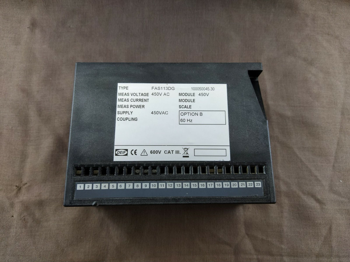 Deif FAS-113DG Synchronisation & Circuit Breaker Closing 100050045.30 FAS1113DG