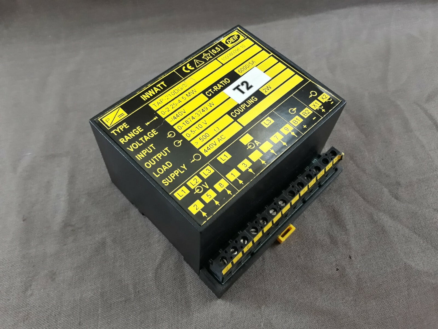 Deif Tap-210DG/3 Inwatt Transducer 100080096.10 Range 0-2.25 -4.5 MW