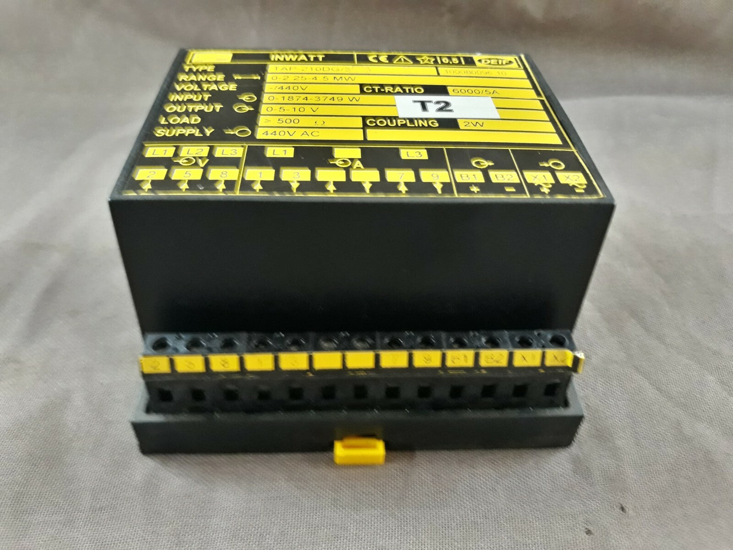 Deif Tap-210DG/3 Inwatt Transducer 100080096.10 Range 0-2.25 -4.5 MW