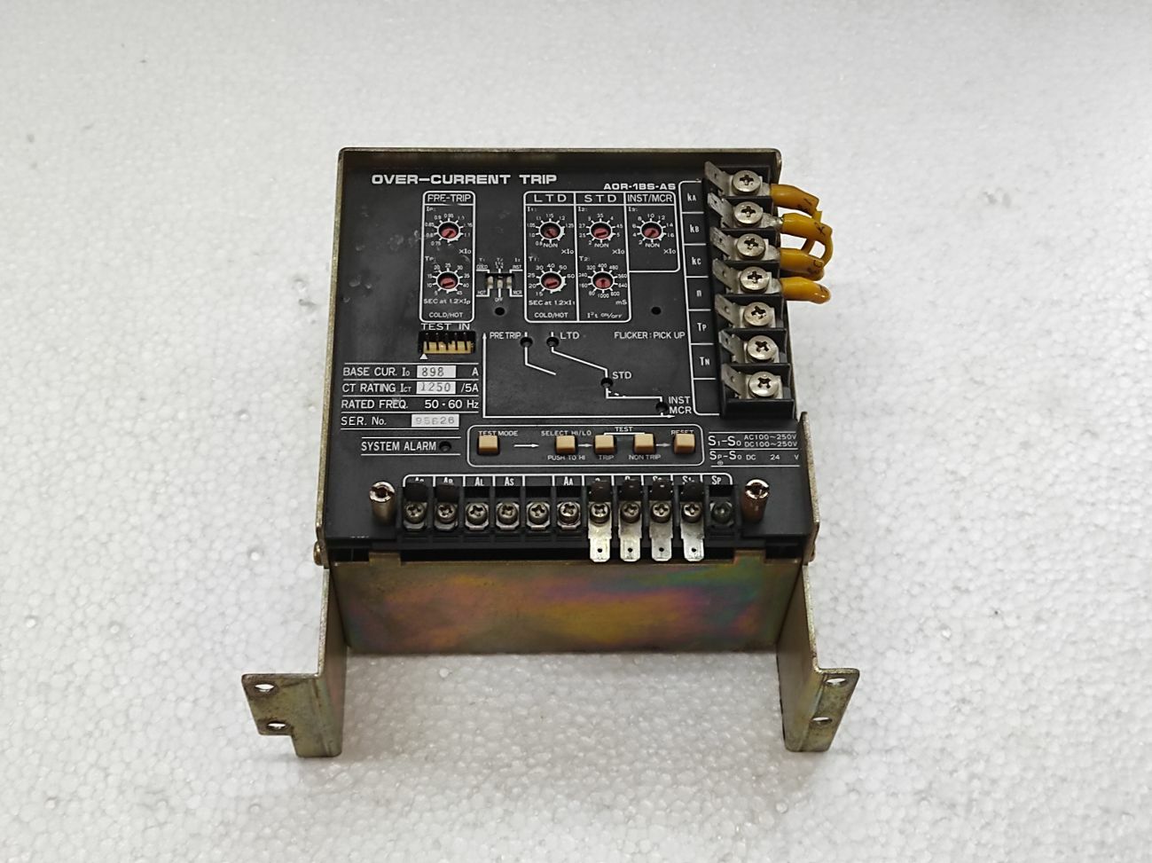 OVER-CURRENT TRIP AOR-1BS-AS 898A CT 1250/5A