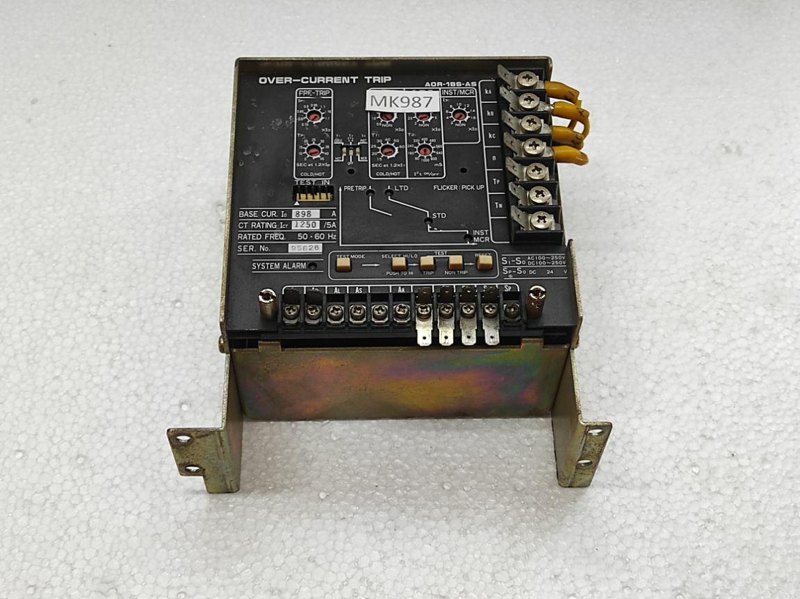 OVER-CURRENT TRIP AOR-1BS-AS 898A CT 1250/5A