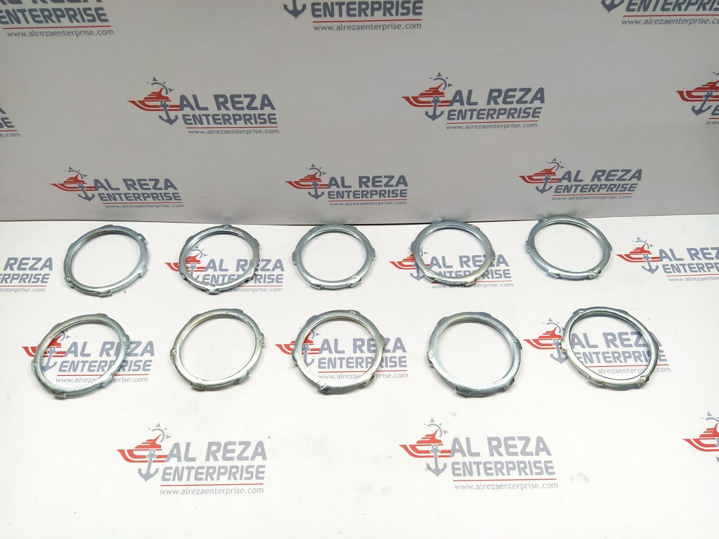 APPLETON EGS BL-250 2.5" MALL IRON LOCKNUTS 5 SET CONTAINS 50 LOCK NUTS