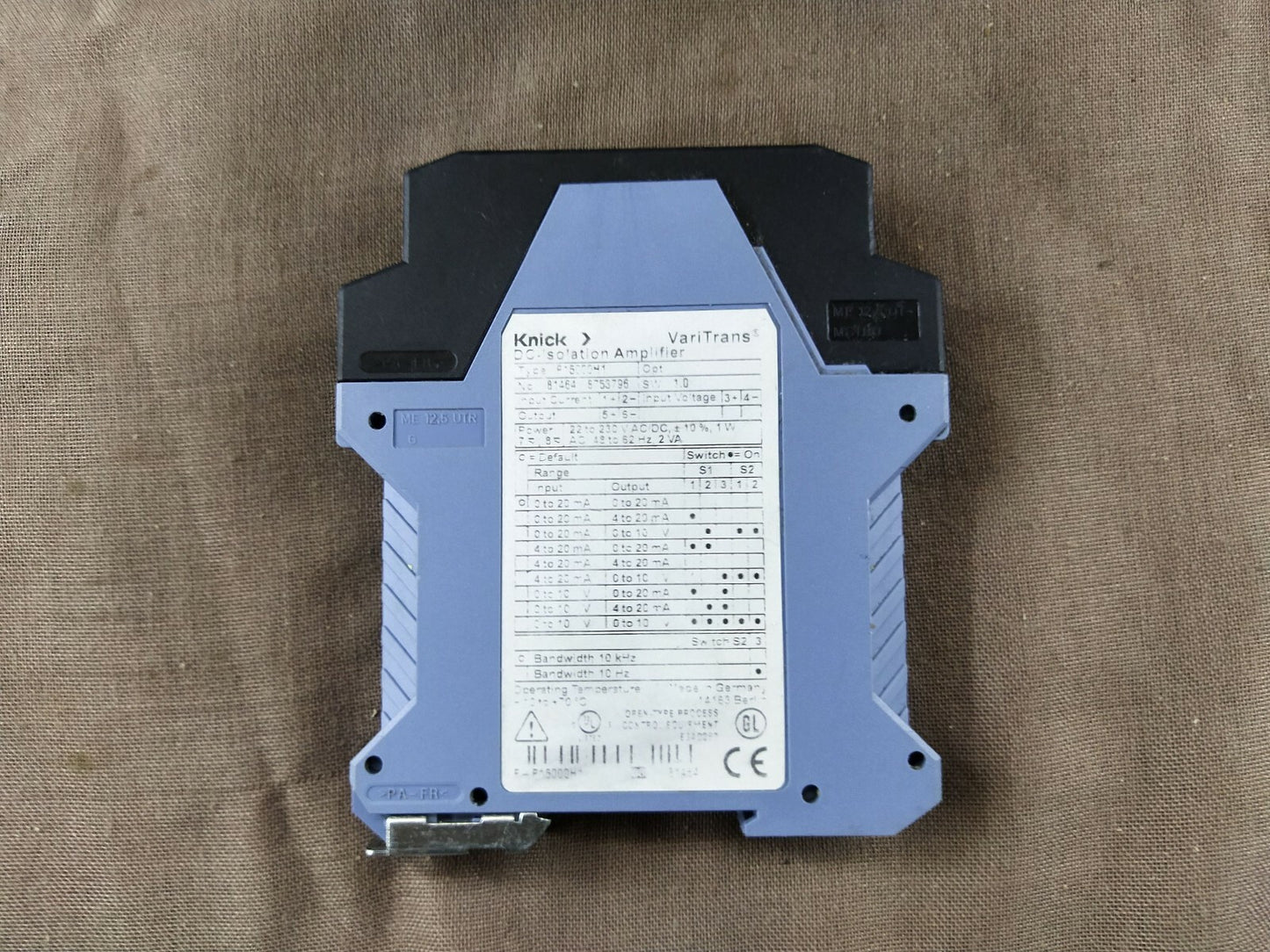 Vari Trans P15000-H1 Knick DC Isolation Amplifier P15000H1