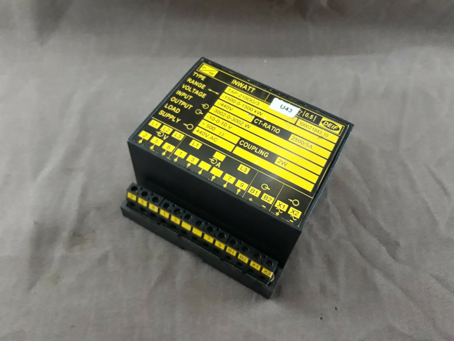Deif TAP-210DG/3 Inwatt Transducer 100021843.10 Range 1500-0-1500 kW
