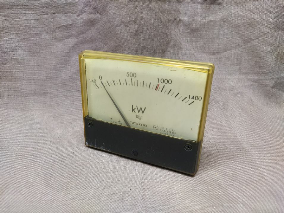 TOYO KEIKI ECF-12NZ WATTMETER PT 460/115V 140-1400kW