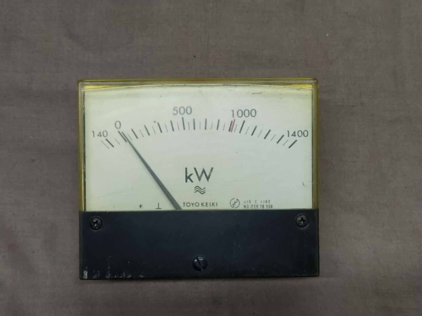 TOYO KEIKI ECF-12NZ WATTMETER PT 460/115V 140-1400kW