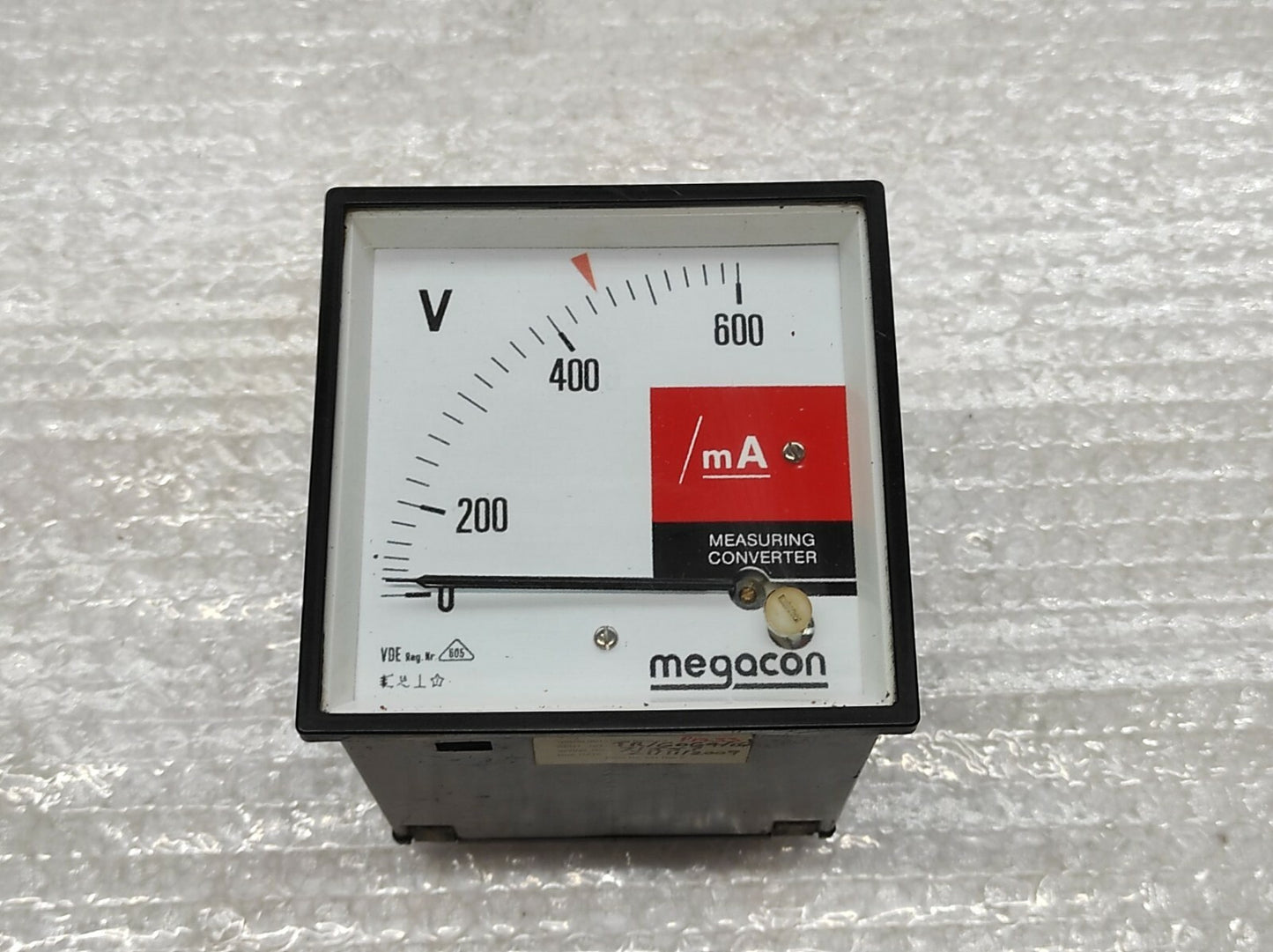 MEGACON MEV VOLT METER 0-600V 200/240V