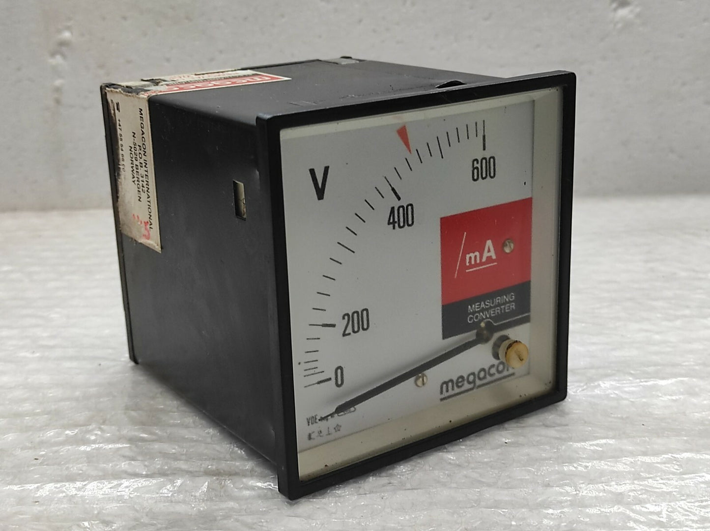MEGACON MEV VOLT METER 0-600V 200/240V