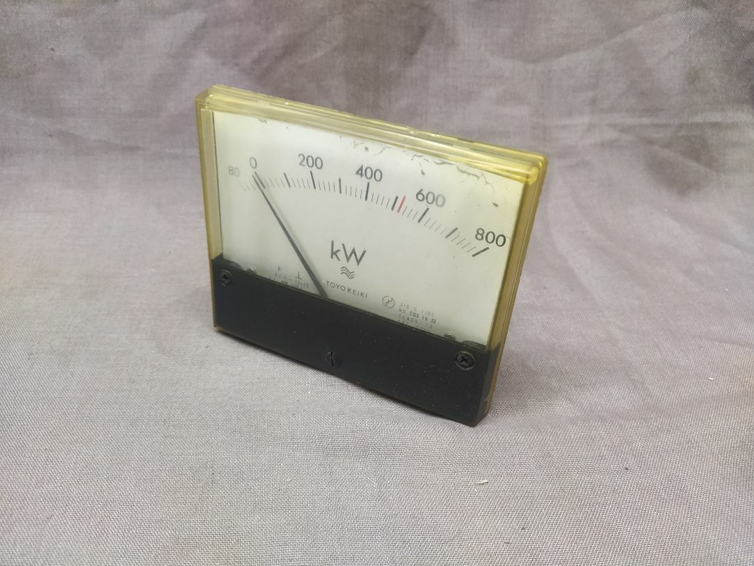 TOYO KEIKI ECF-12NZT WATTMETER PT 460/115V CT 1200/5A 80-800kW