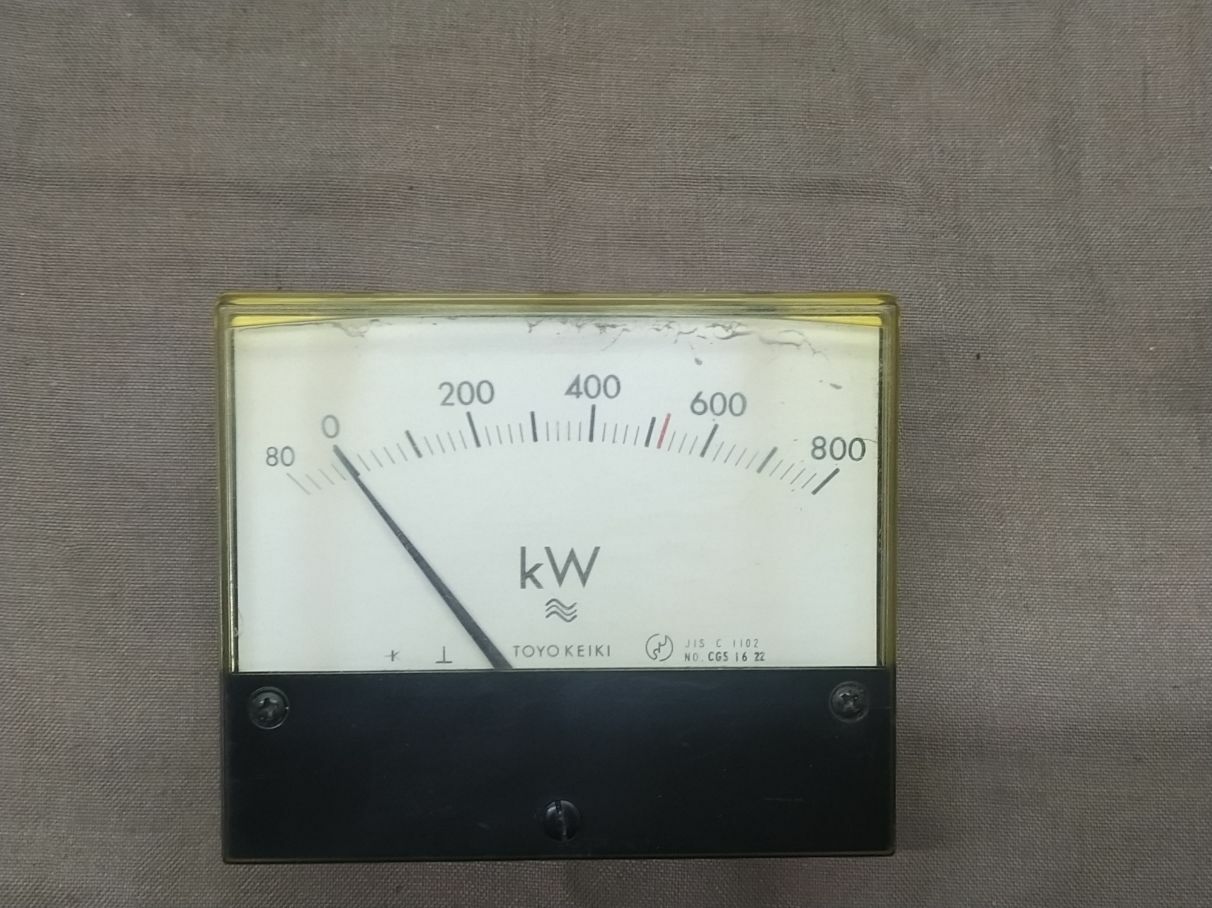 TOYO KEIKI ECF-12NZT WATTMETER PT 460/115V CT 1200/5A 80-800kW