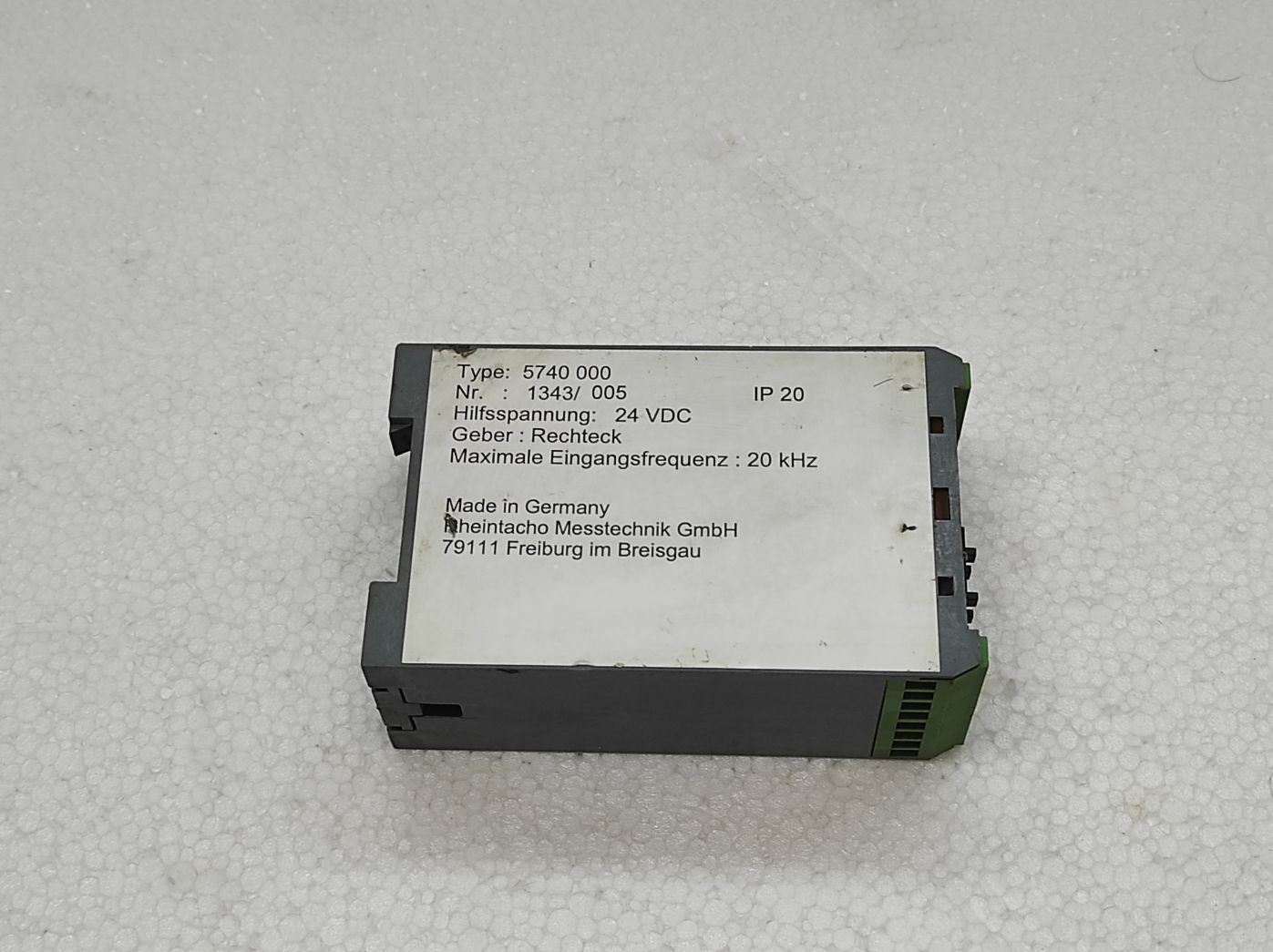 RHEINTACHO MESSTECHNIK PULSE DIVIDER 5740 24VDC 1343/005