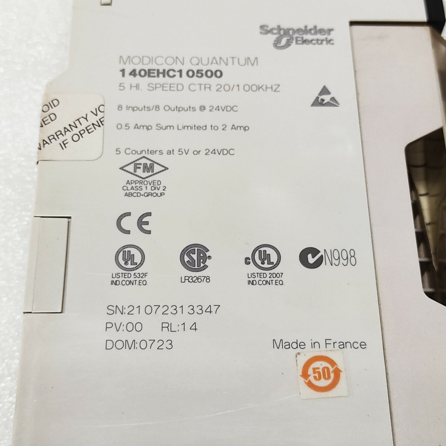 SE 140EHC10500 INPUT/OUTPUT 8-CH MODULE