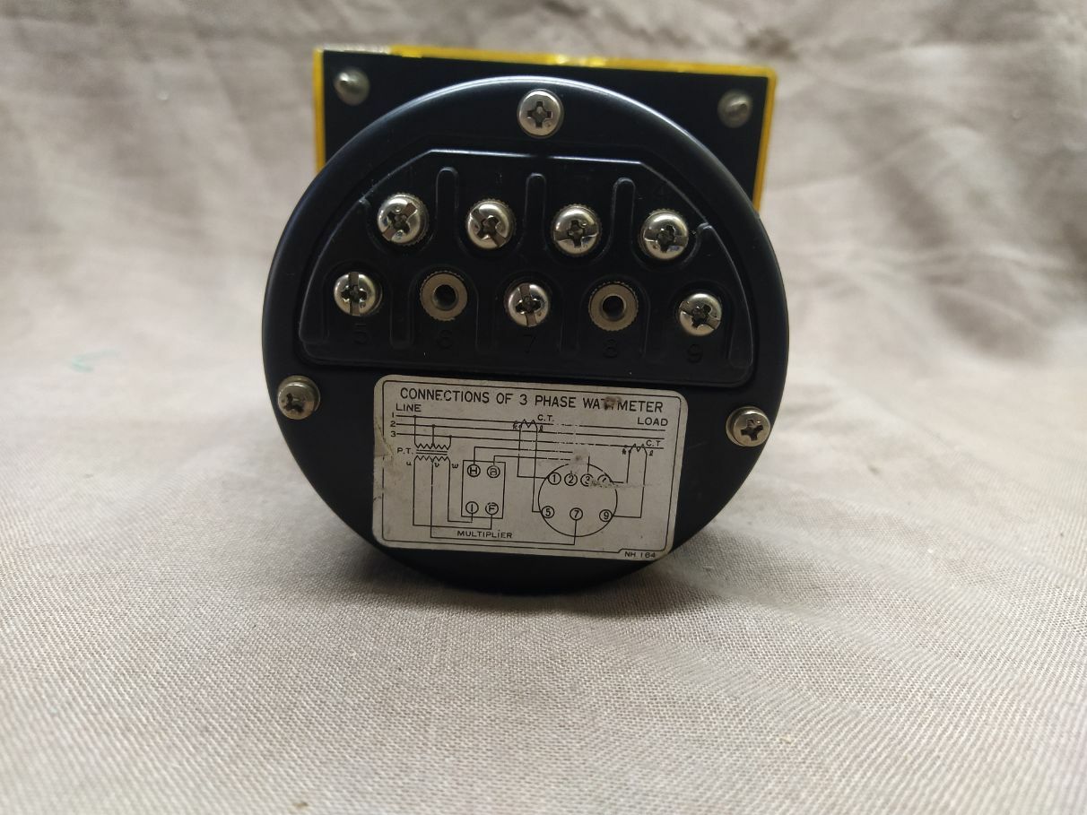 TOYO KEIKI ECF-12N WATTMETER PT 460/115V CT 750/5A 50-500 kW
