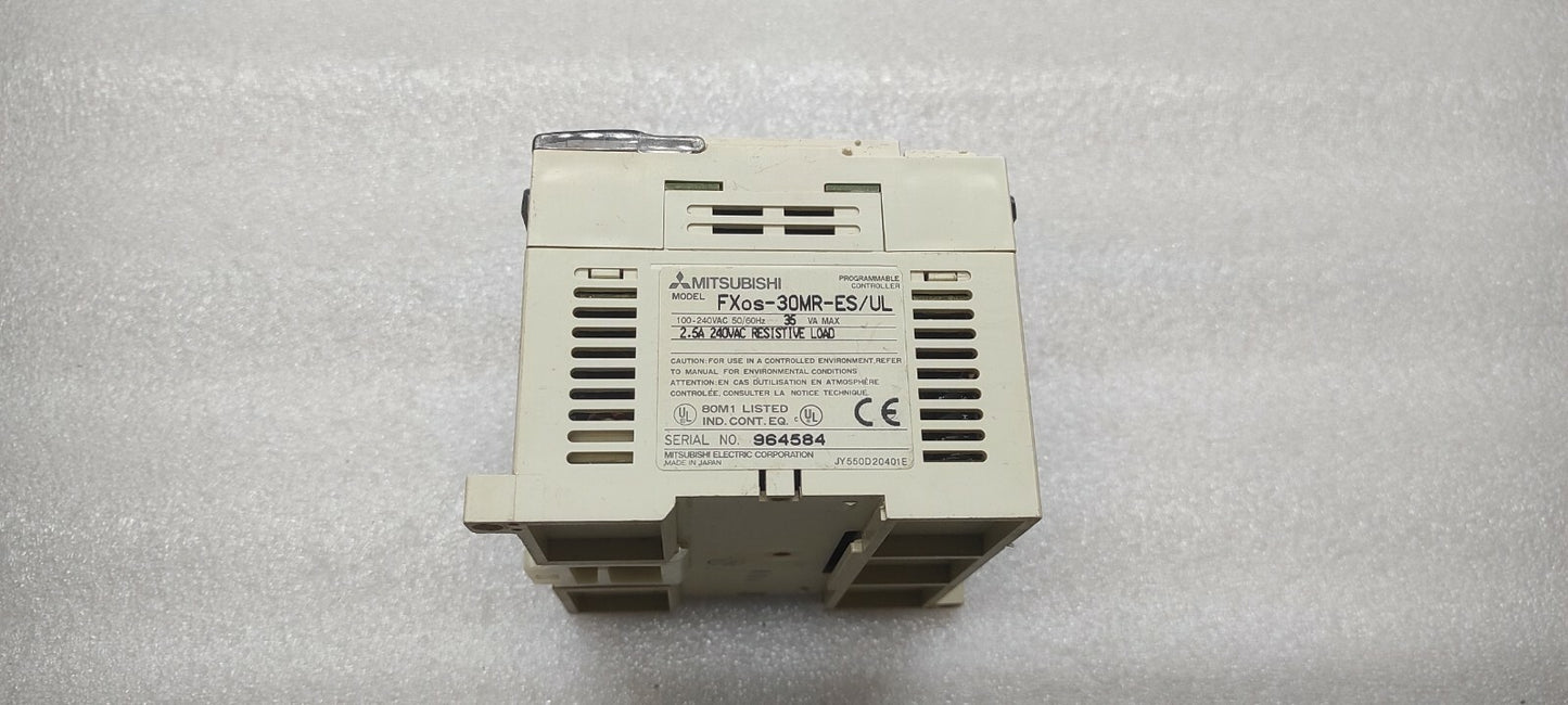 MITSUBISHI FX0S-30MR-ES/UL PROGRAMMABLE CONTROLLER 100-240VAC