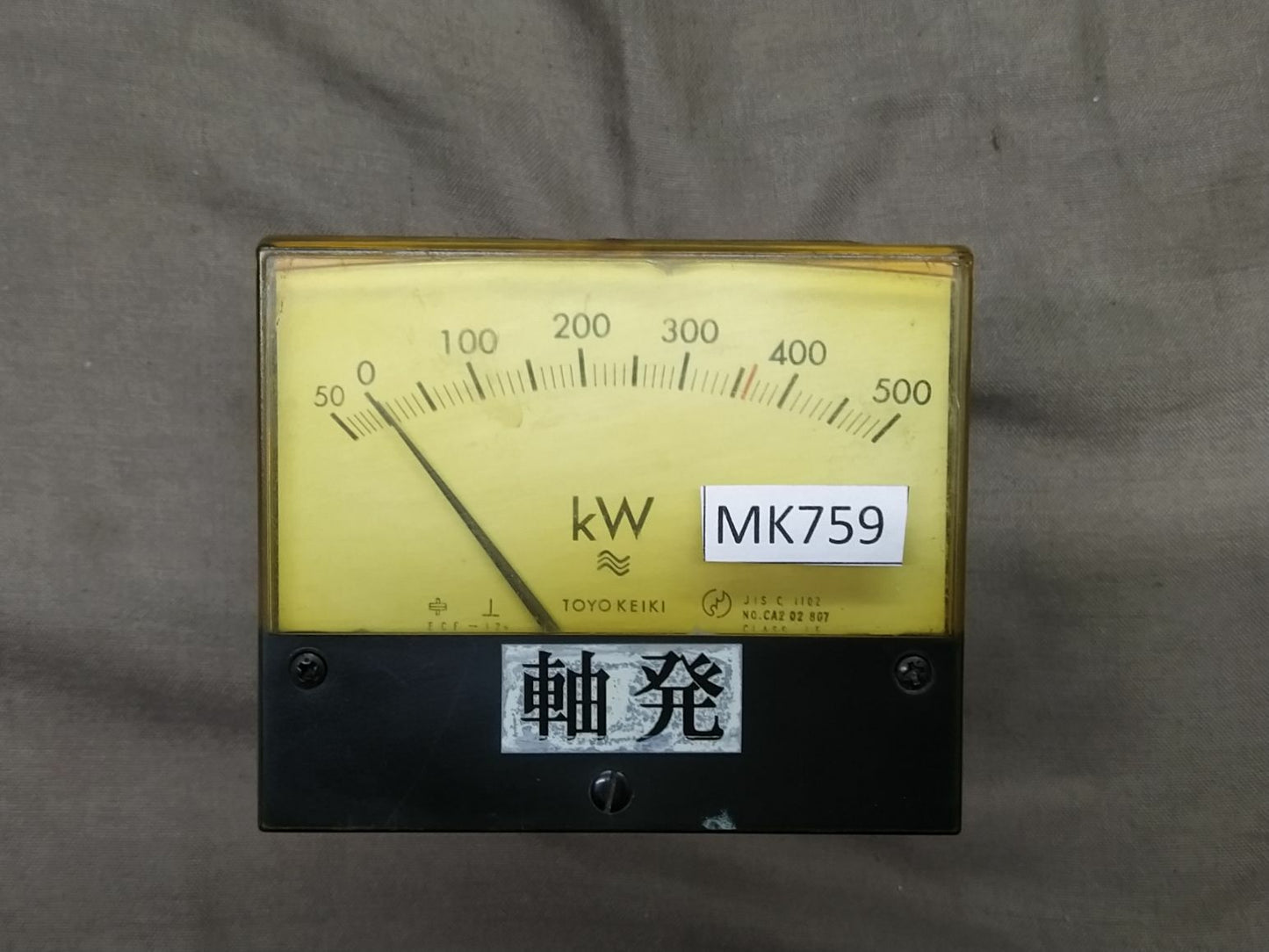 TOYO KEIKI ECF-12N WATTMETER PT 460/115V CT 750/5A 50-500 kW