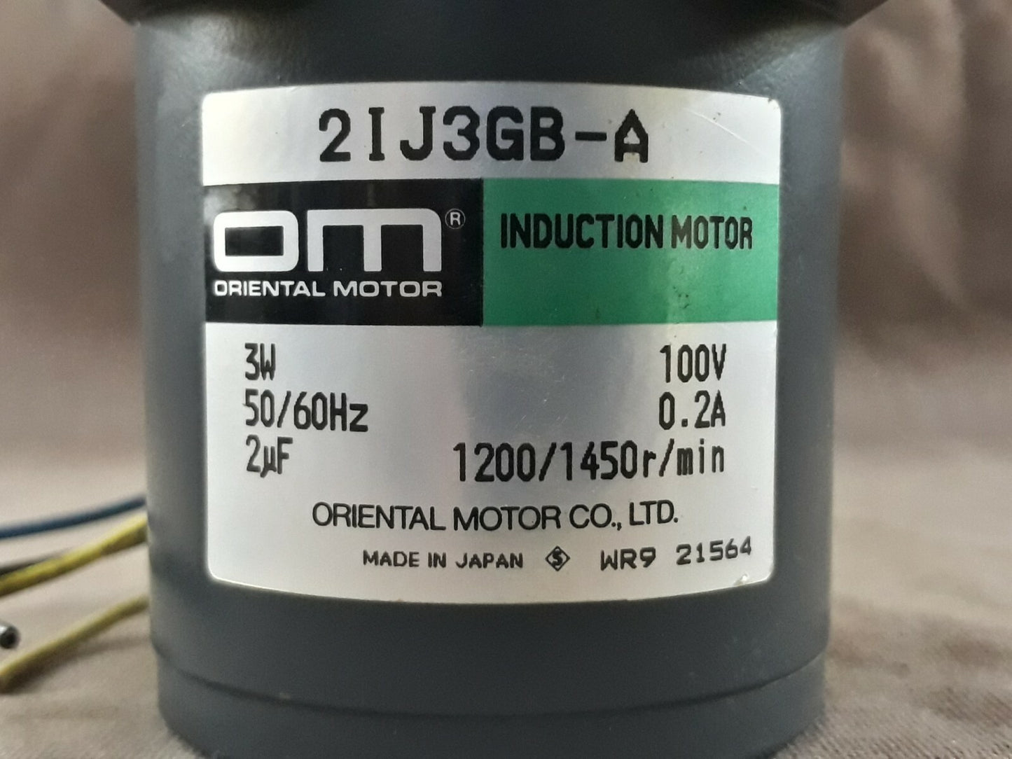 Oriental Motor 2IJ3GB-A Induction Motor 3W