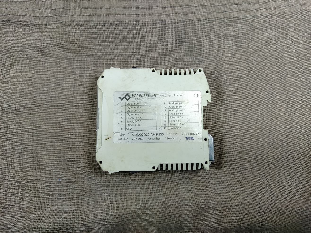 Wandfluh SD6202D20-AA-K153 Digital Amplifier 727.2408