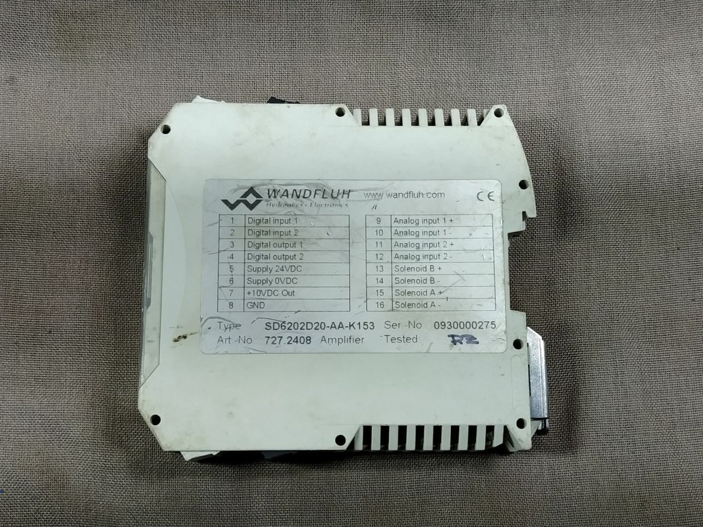 Wandfluh SD6202D20-AA-K153 Digital Amplifier 727.2408