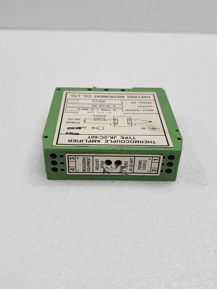 DAEYANG INSTRUMENT JK-2C-60T THERMOCOUPLE AMPLIFIER