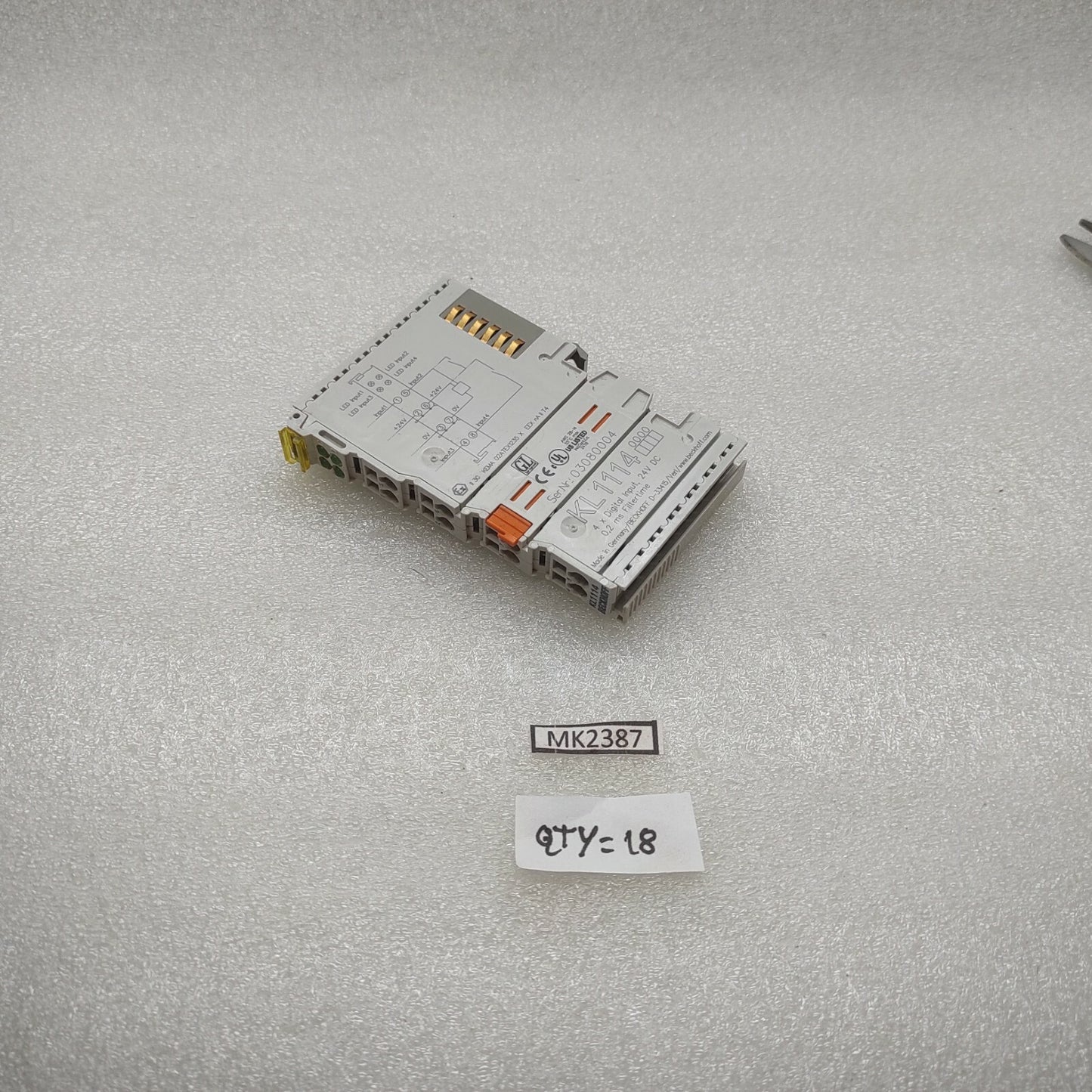 BECKHOFF KL1114 DIGITAL INPUT MODULE LOT OF 18 UNIT