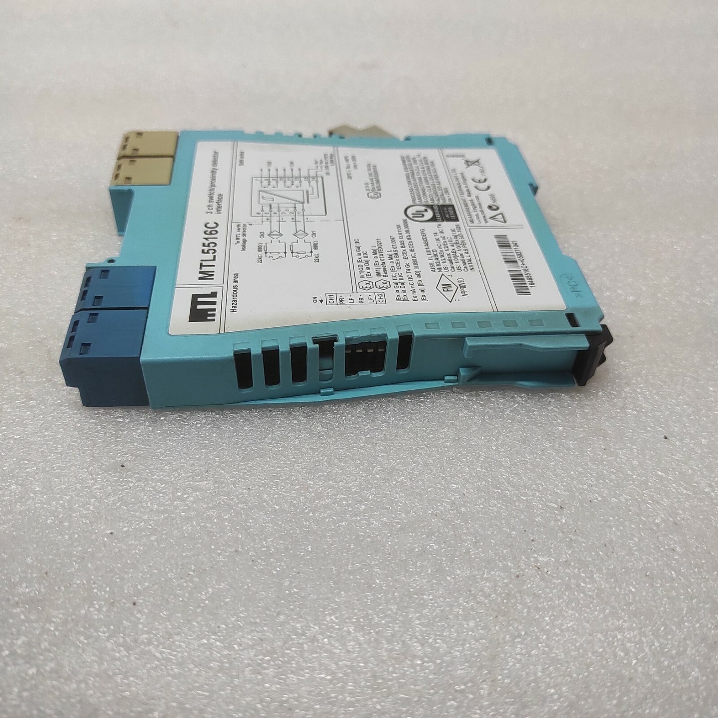 MEASUREMENT TECHNOLOGY MTL 5516C 2-CH SWITCH PROXIMITY DETECTOR INTERFACE MTL551