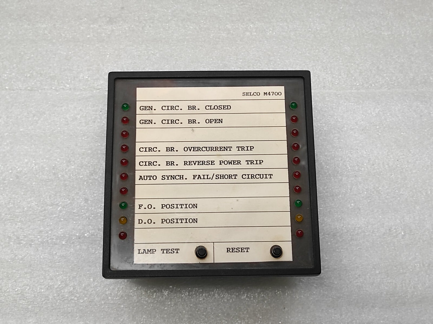 Selco M4700 24VDC Engine Alarm Indicator Panel M4700-00