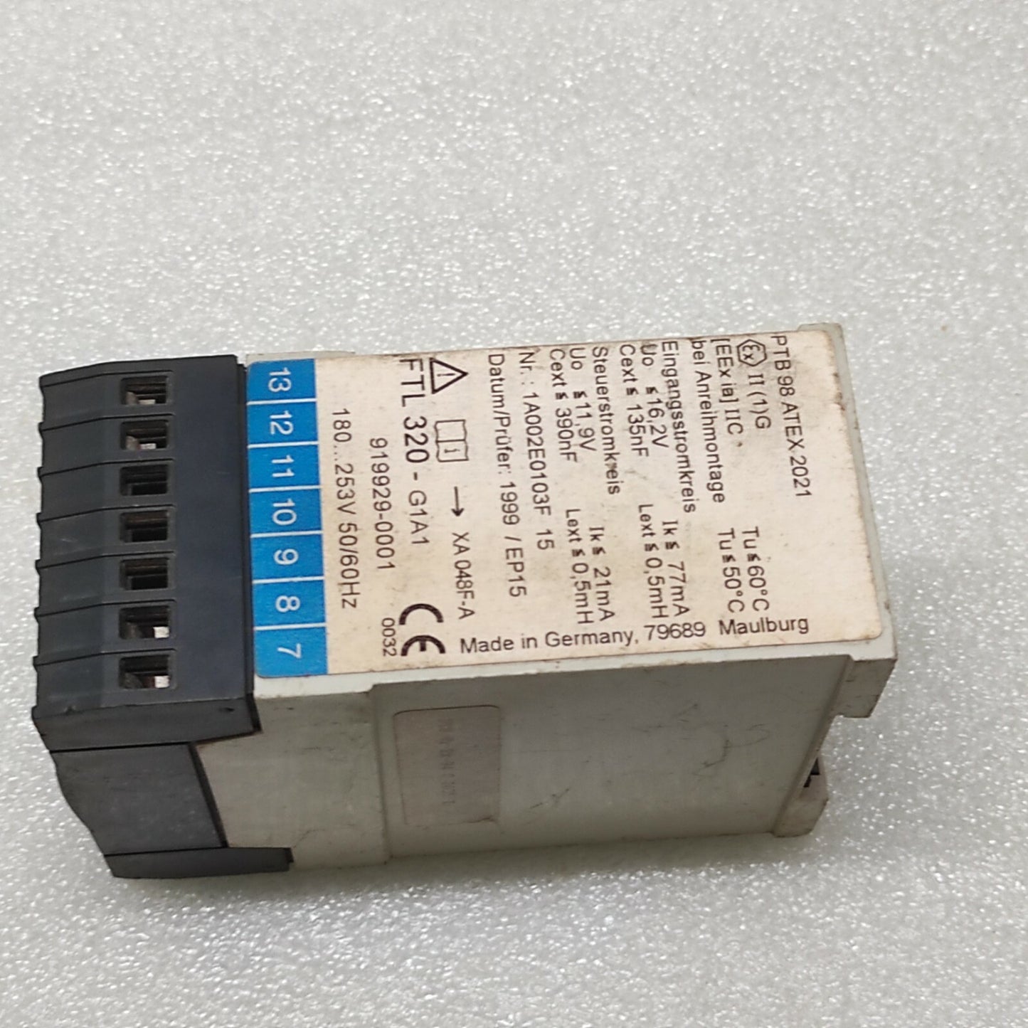 ENDRESS HAUSER FTL 320 LIMIT LEVEL SWITCH 919929-0001 FTL320-G1A1