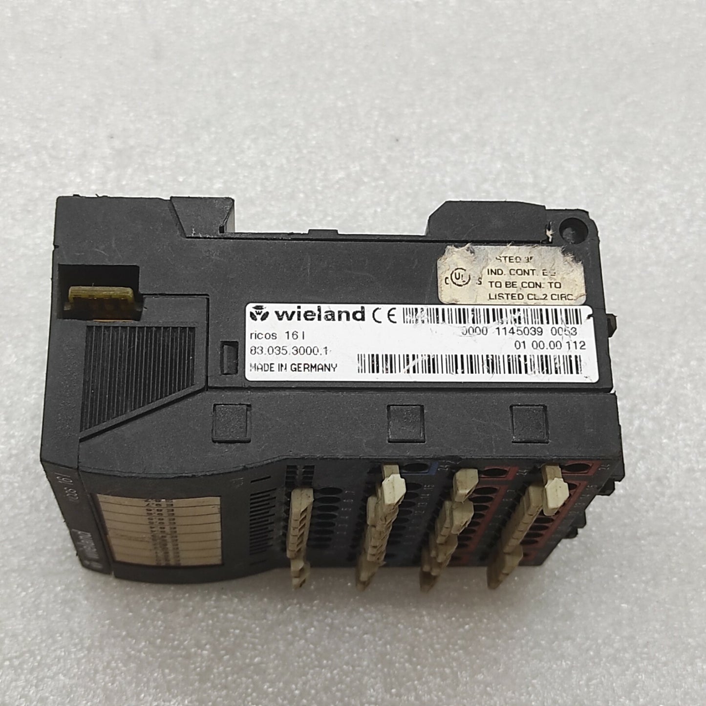 WIELAND RICOS 16I REMOTE I/O BINARY MODULE 03-035-3000-1