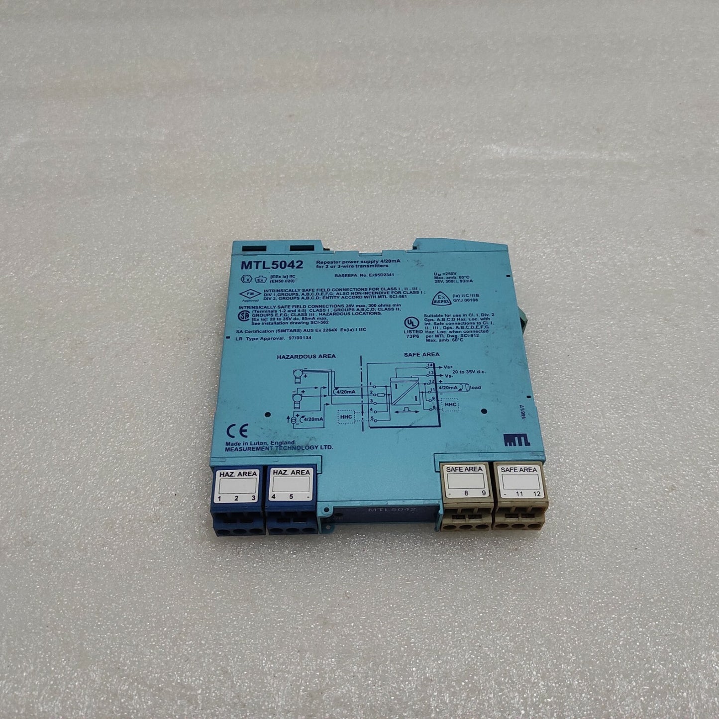 MEASUREMENT TECHNOLOGY MTL5042 REPEATER POWER SUPPLY