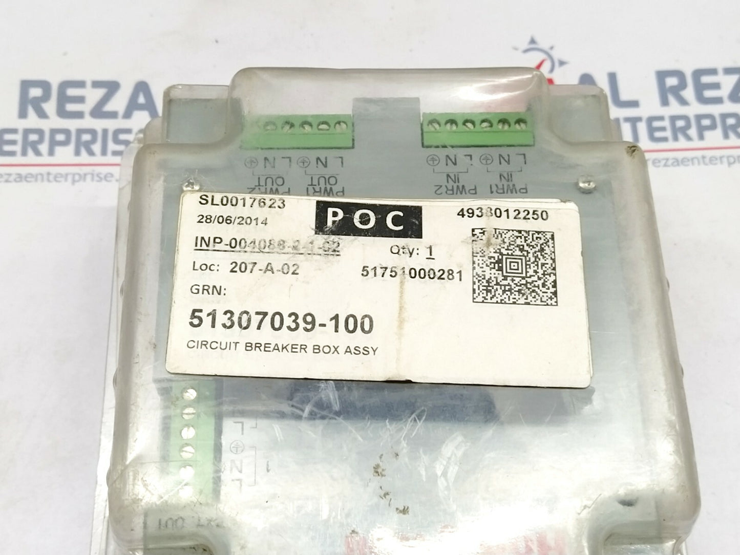 Honeywell 8U-BXCBIO-CN Circuit Breaker Box Assembly 51307039-100 Revision A