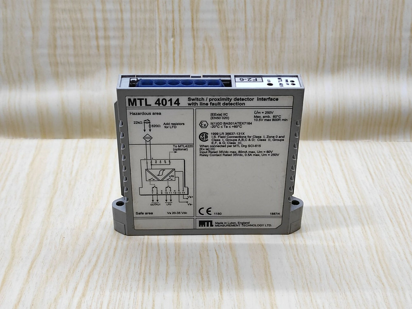 MTL 4014 Switch/Proximity Detector Interface With Line Fault Detection MTL4014