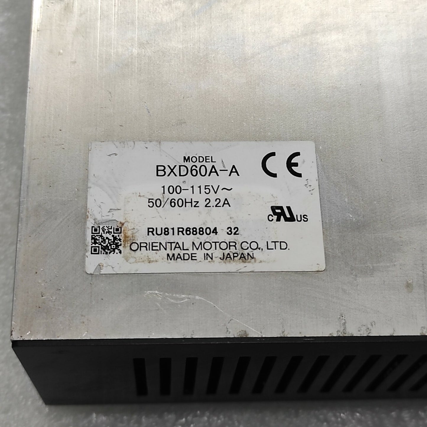 ORIENTAL MOTOR BXD60A-A BRUSHLESS DC SPEED CONTROLLER 100-115V