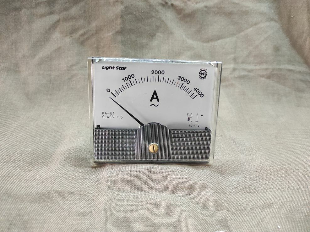 LIGHT STAR KA-81 AMMETER 104A-S 0-4000A