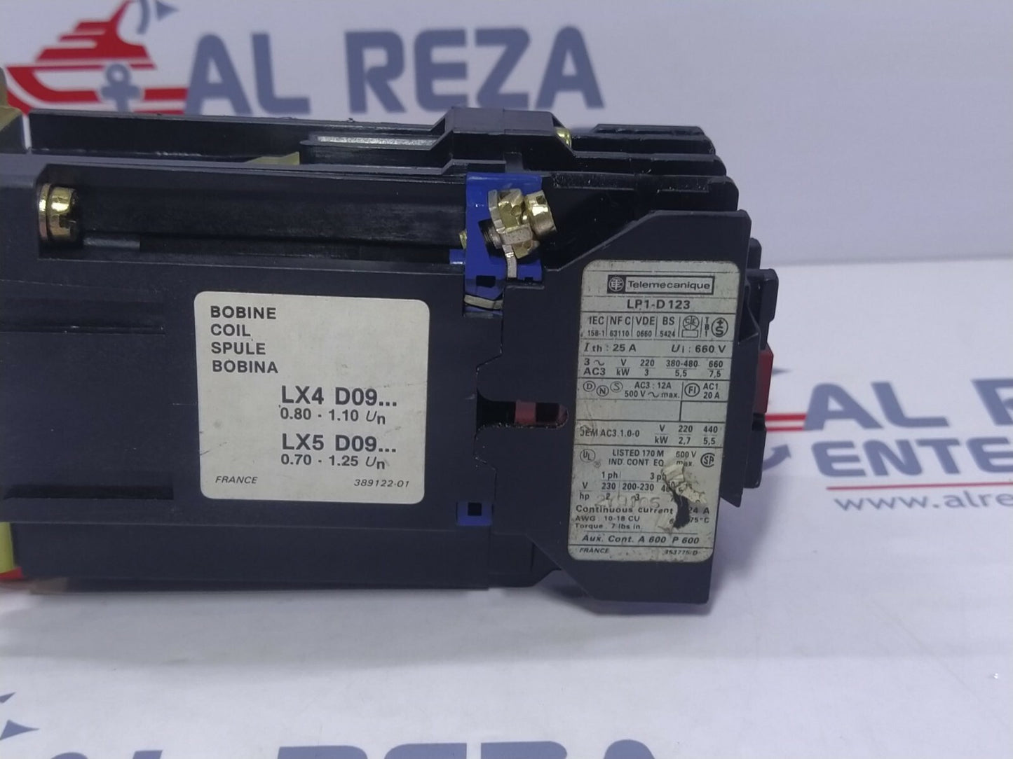 Telemecanique LP1-D123 Contactor Coil Voltage 388V LX4D09 LP1D123