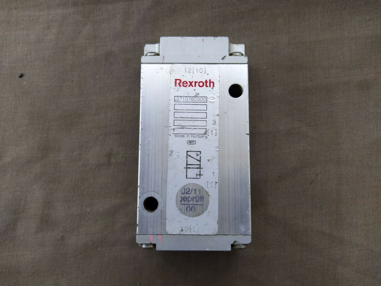 Rexroth 3710760300 Pneumatic and Control Valve