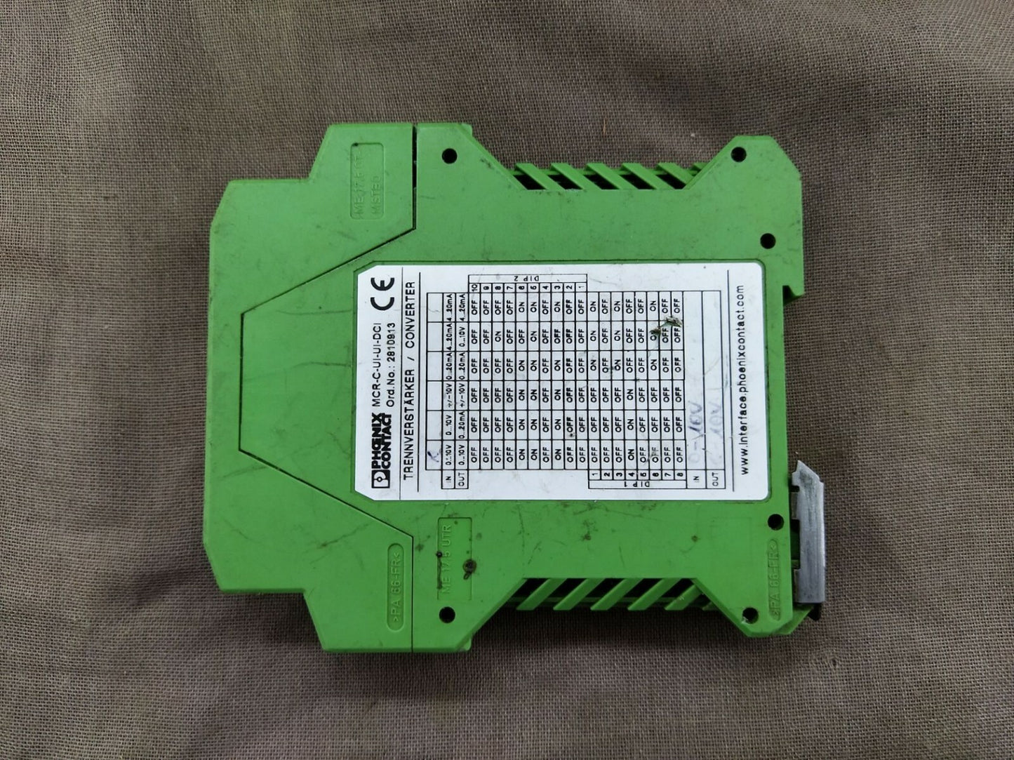 Phoenix Contact MCR-C-UI-UI-DCI Signal Conditioning Module 2810913 MCRCUIUIDCI