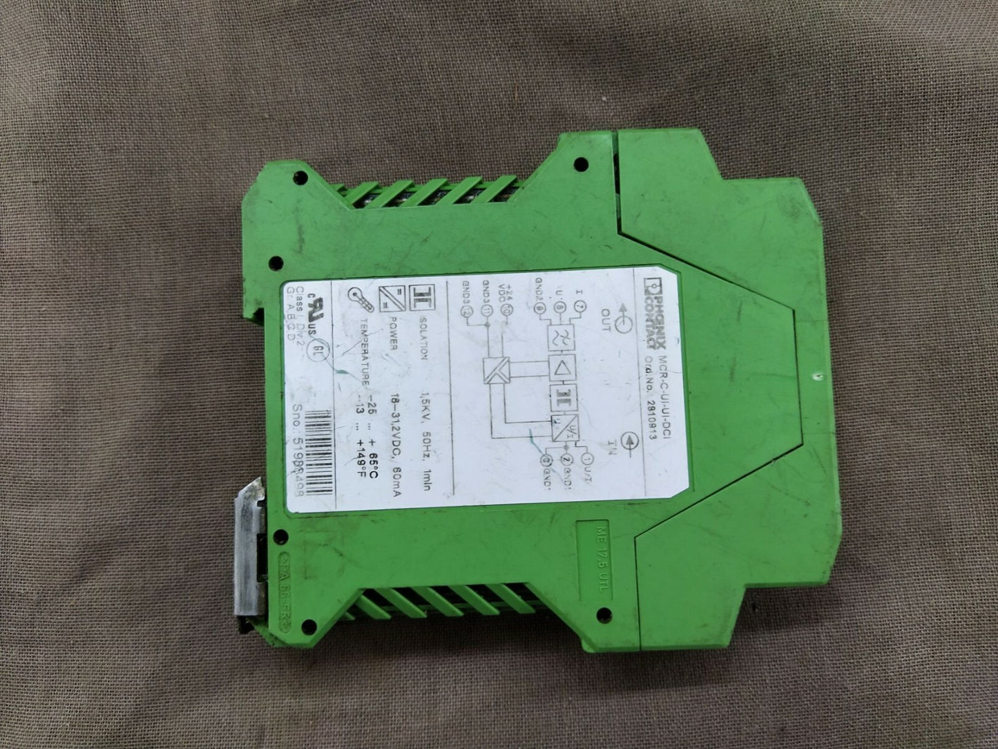 Phoenix Contact MCR-C-UI-UI-DCI Signal Conditioning Module 2810913 MCRCUIUIDCI