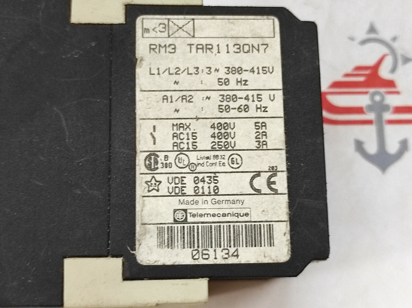TELEMECANIQUE RM3 TAR1 TIME DELAY RELAY RM3 TAR113QN7 300-415V 06134