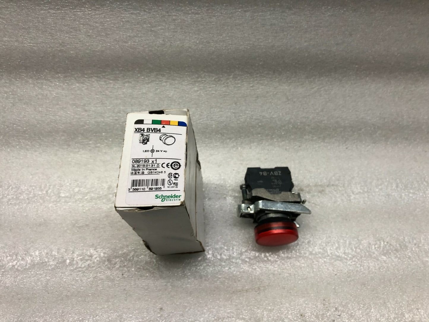 SE XB4 BVB4 RED METAL PILOT LIGHT 089193