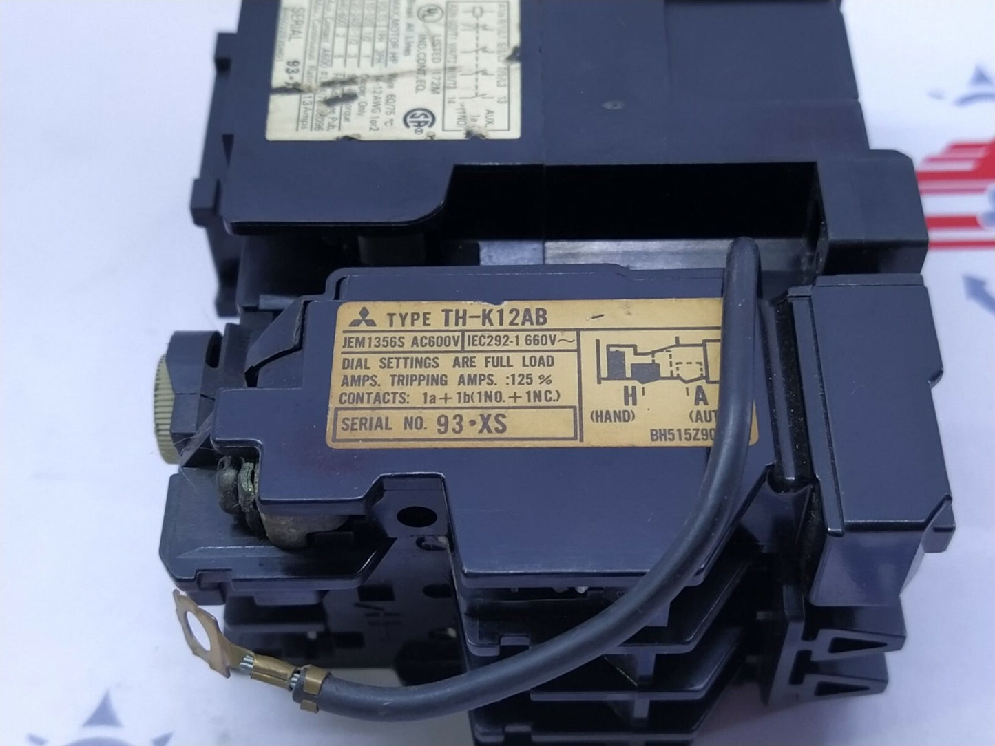 Mitsubishi S-K10 Magnetic Contactor 100V TH-K12AB 2.8-4.4A