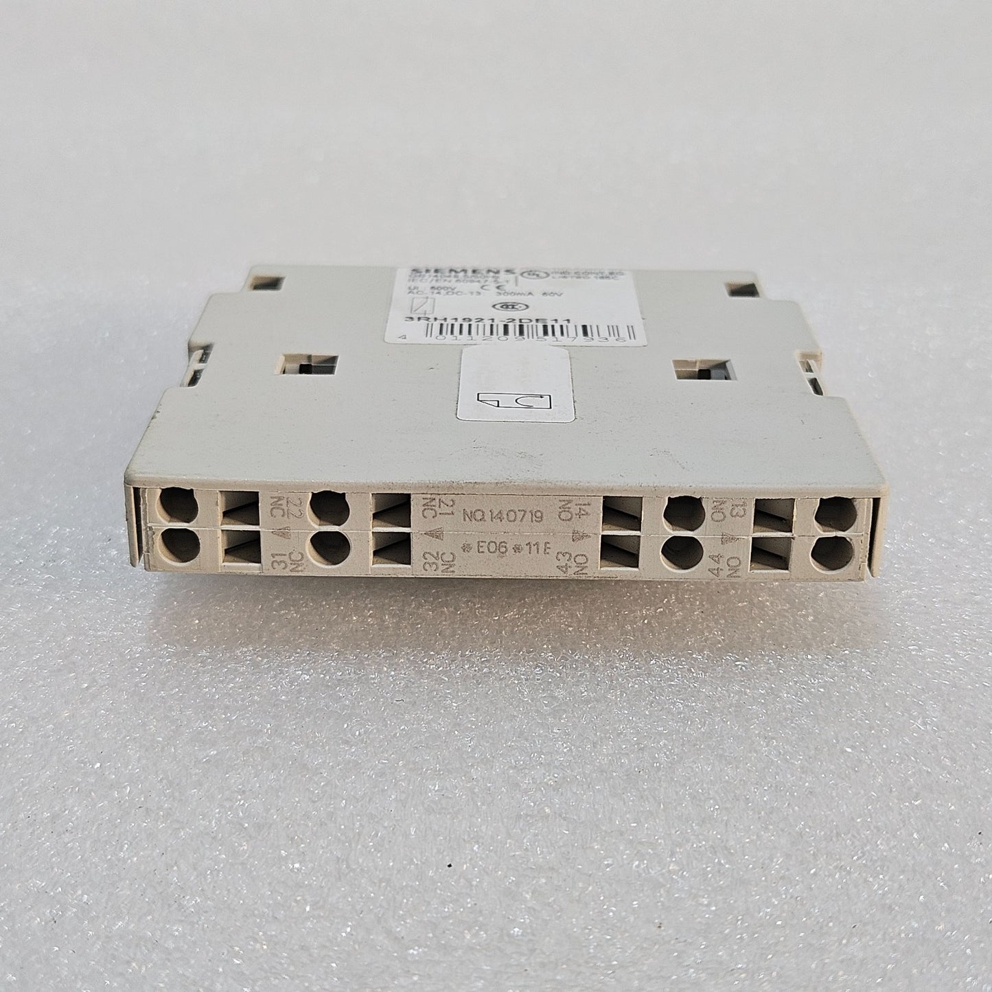 SIEMENS 3RH1921-2DE11 AUXILIARY CONTACT BLOCK 1NO 1NC MADE IN TURKEY