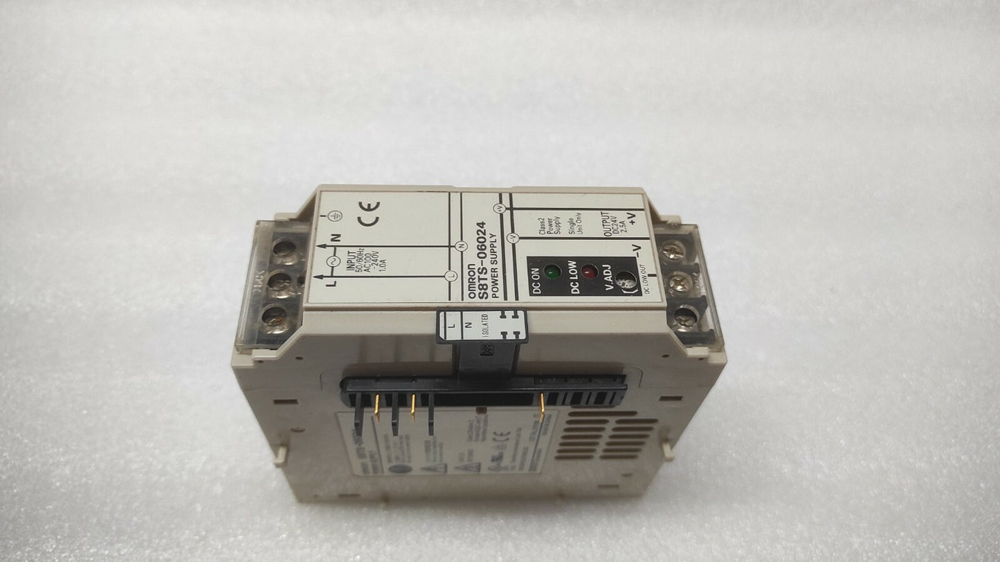 OMRON S8TS-06024 POWER SUPPLY 24VDC 2.5A